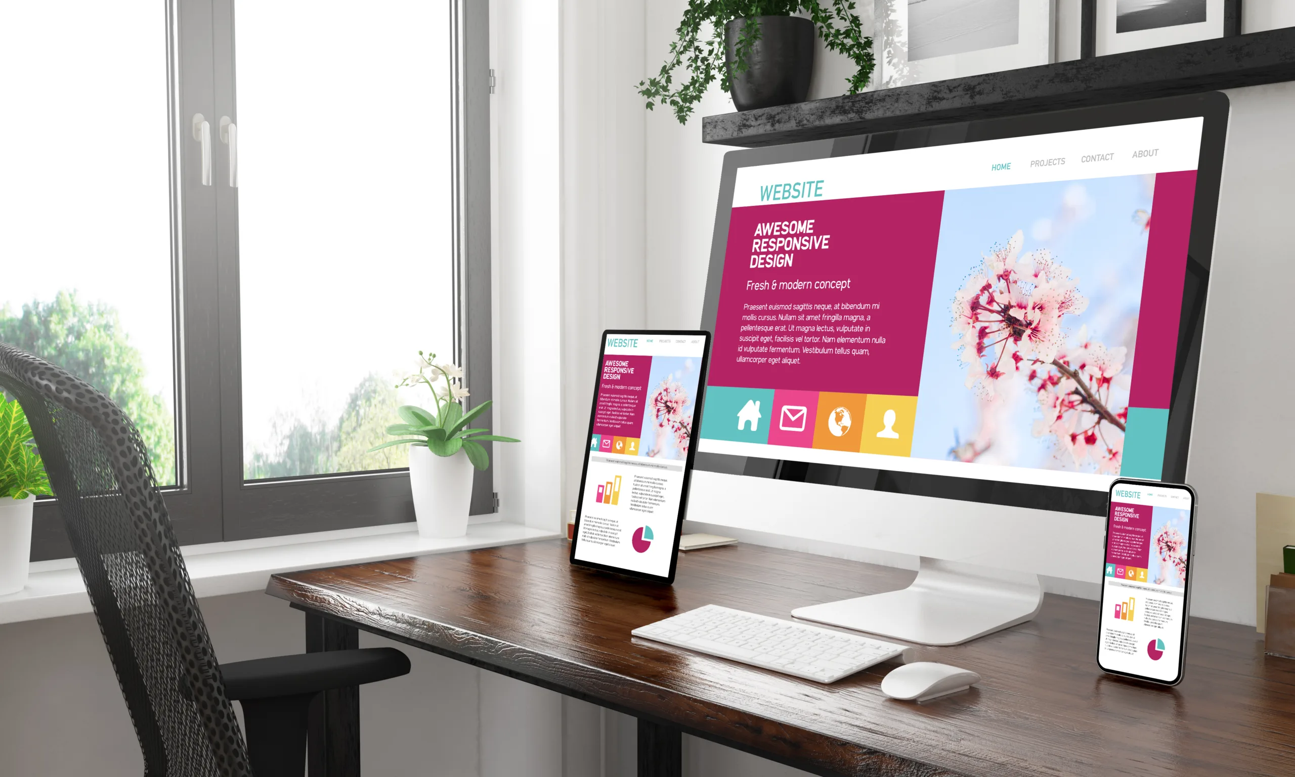 תמונת אווירה למאמר בנושא בניית אתר אינטרנט WordPress עם מילת המפתח מוטבעת על גבי התמונה